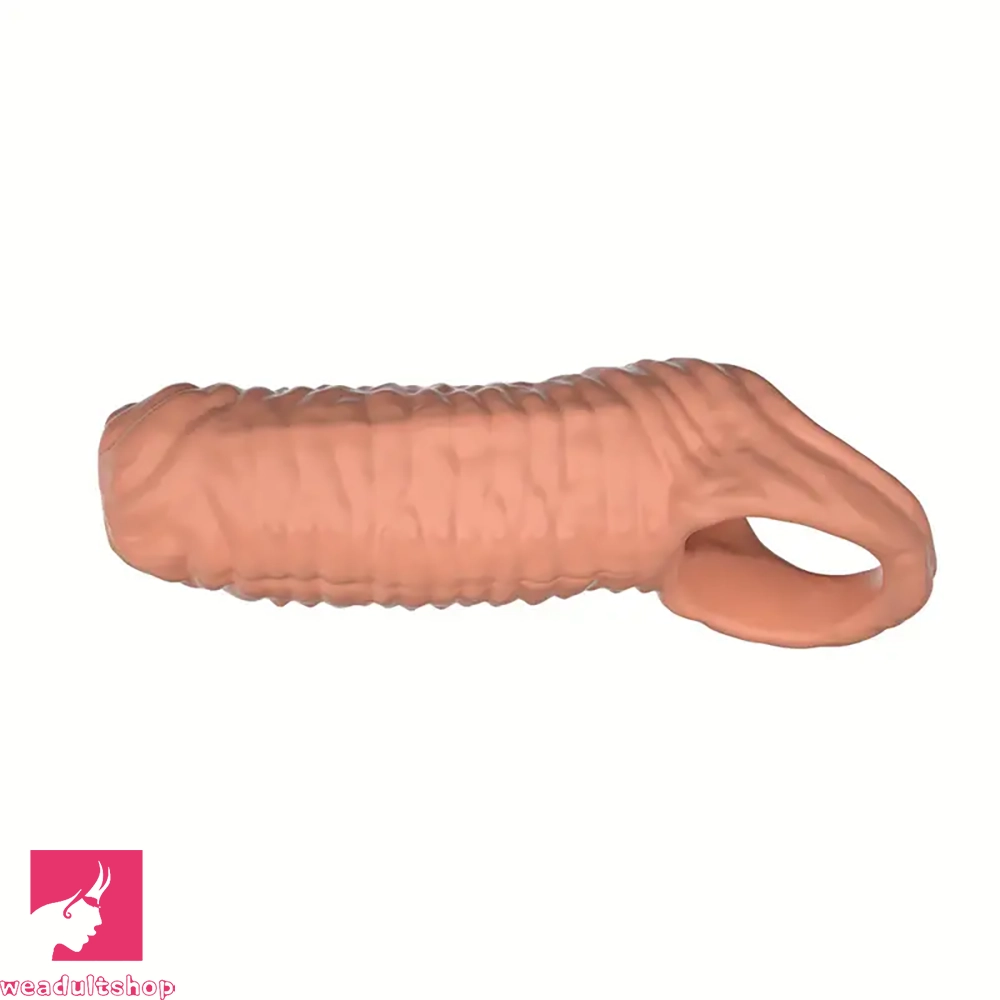 5.3in Penis Sleeve Ejaculation TPE Penis Adult Cock Toy For Couples