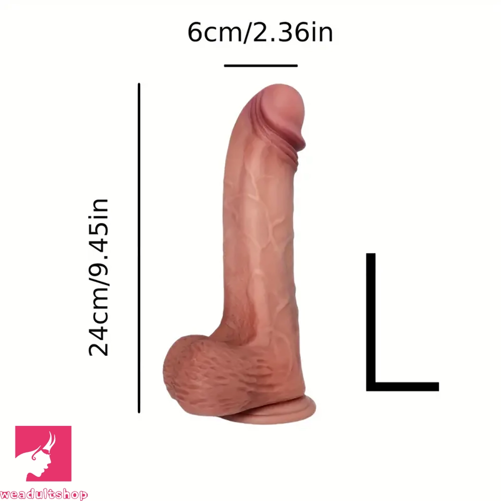 9.45in 13.78in Real Feeling Silicone Soft Adult Male Prostate Adult Dildo