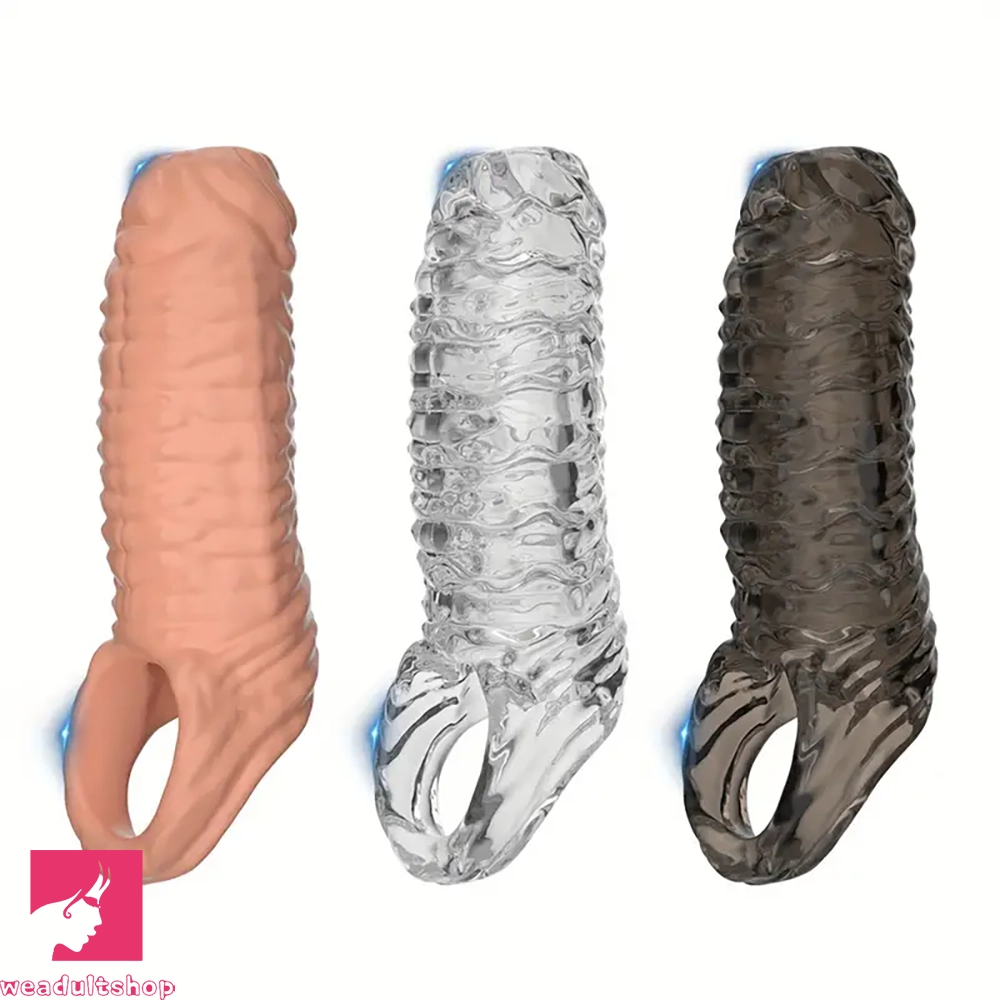 5.3in Penis Sleeve Ejaculation Soft Penis Adult Cock Toy For Couples