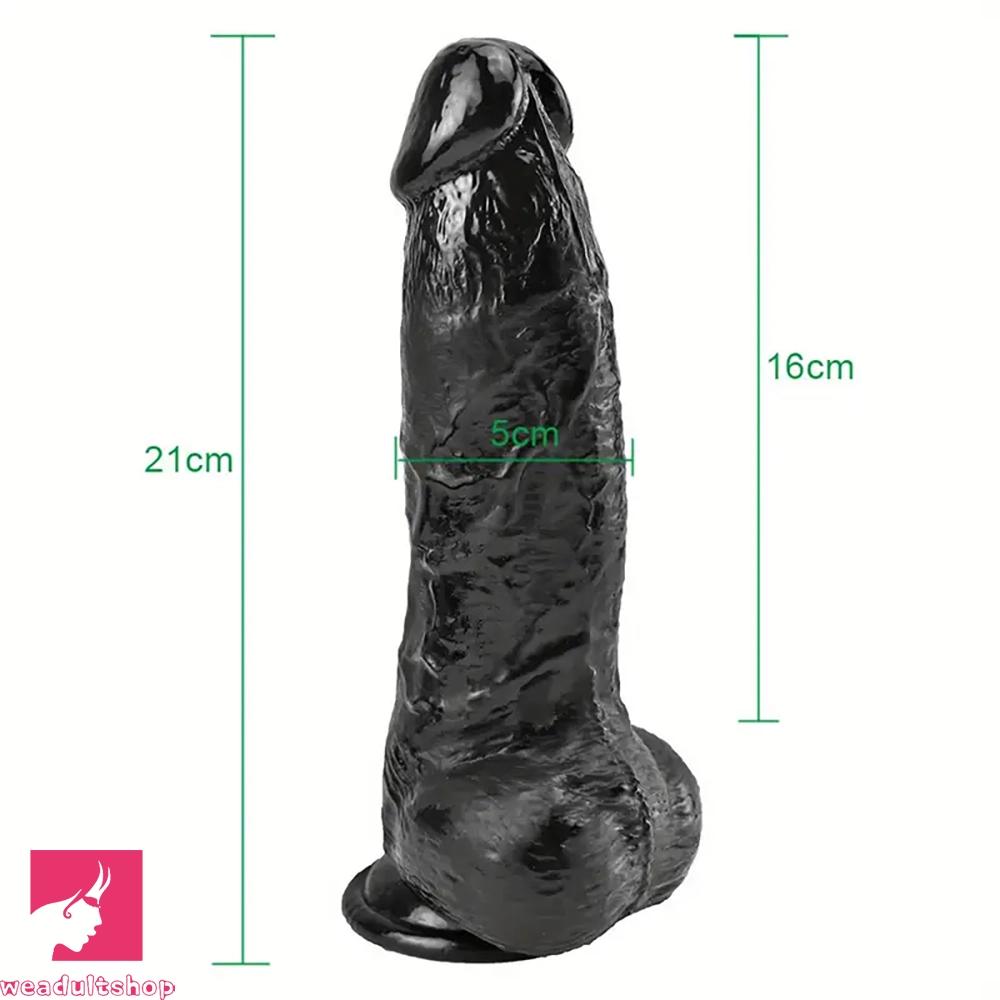 8.26in Lifelike Big PVC Dildo For Women Beginner Couple Cock Sex Toy