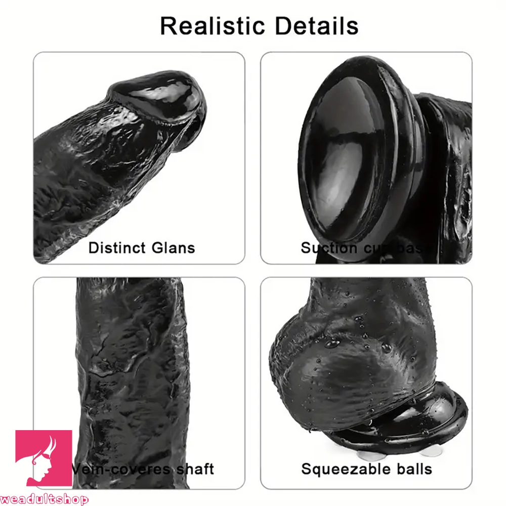 8.26in Lifelike Big PVC Dildo For Women Beginner Couple Cock Sex Toy