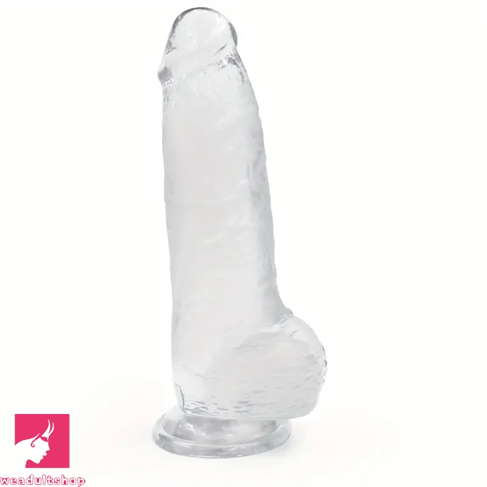 8.26in Lifelike Big PVC Dildo For Women Beginner Couple Cock Sex Toy