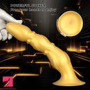 8.07in 11.22in Gold Silicone Large Anal Plug Penis Dildo Anal Exercises
