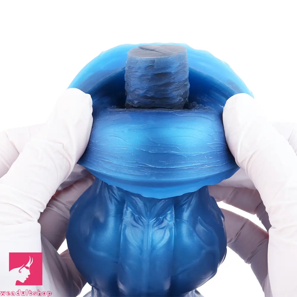 8.46in Animal Knot Double Density Silicone Soft Big Dildo For Pleasure