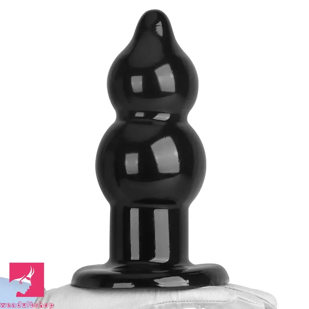 5.11in 9.05in Black Fantasy PVC Big Thick Butt Plug Dildo Cock Stimulator