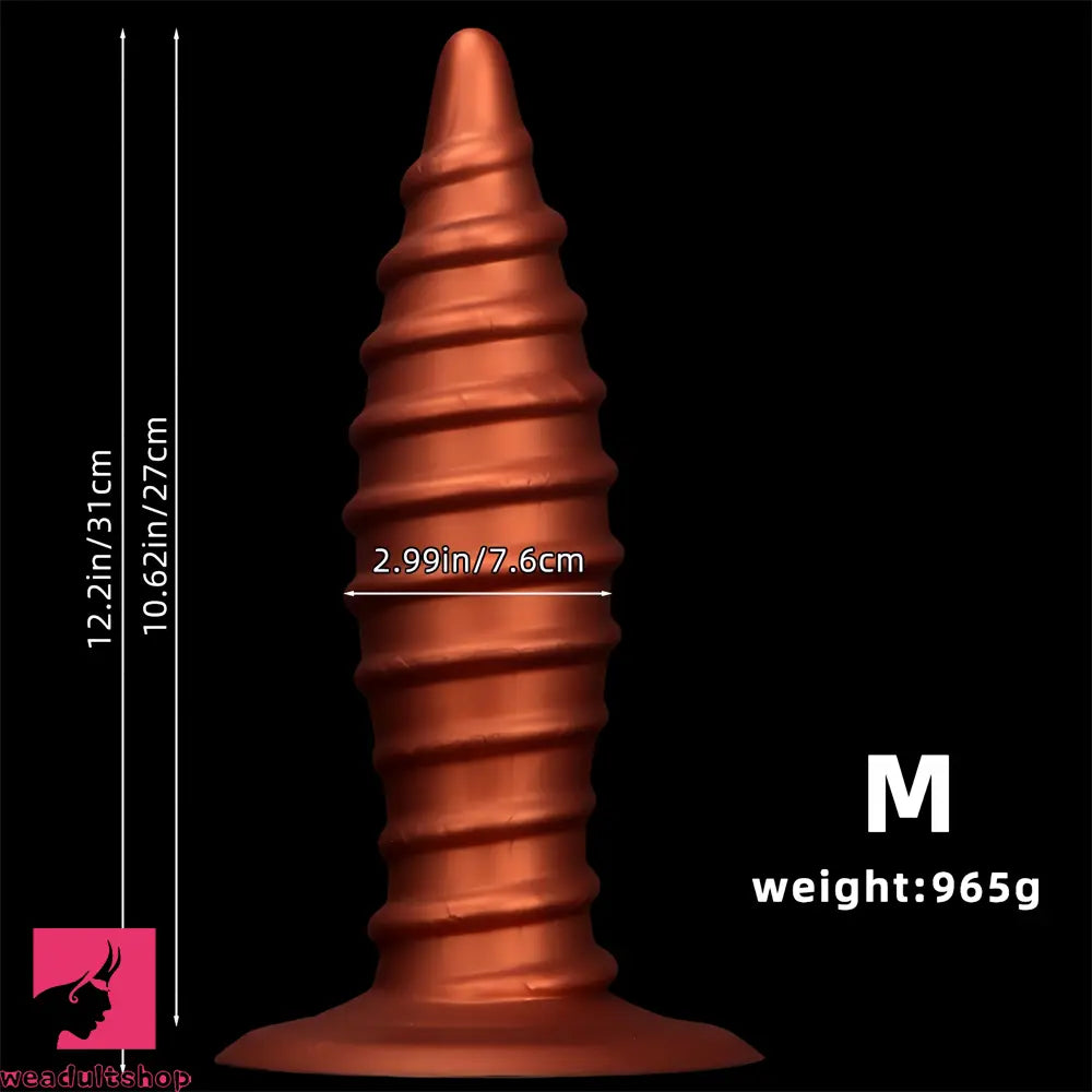 10.23in 12.2in 14.17in Extra Large Long Silicone Tip Anal Plug Penis Dildo