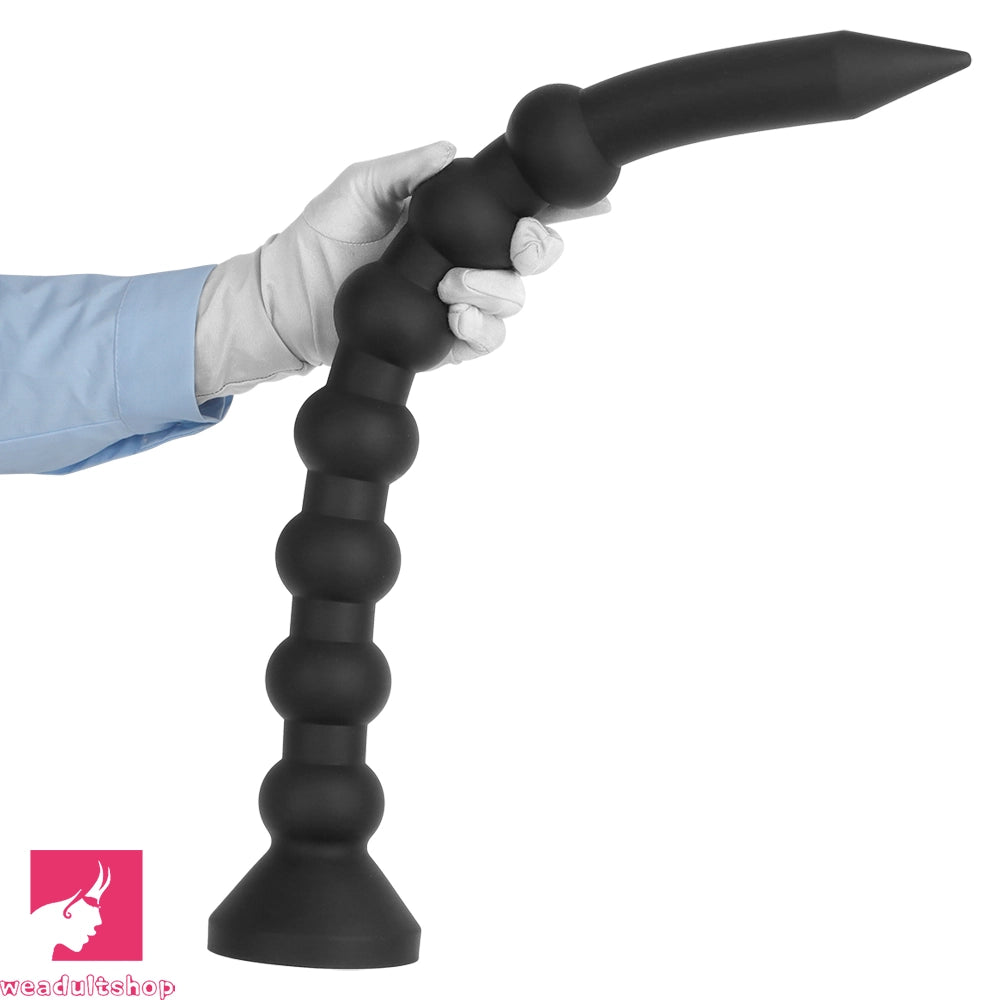 23.62in Soft Seven Beads Expansion Long Deep Huge Anal Plug Cock Dildo