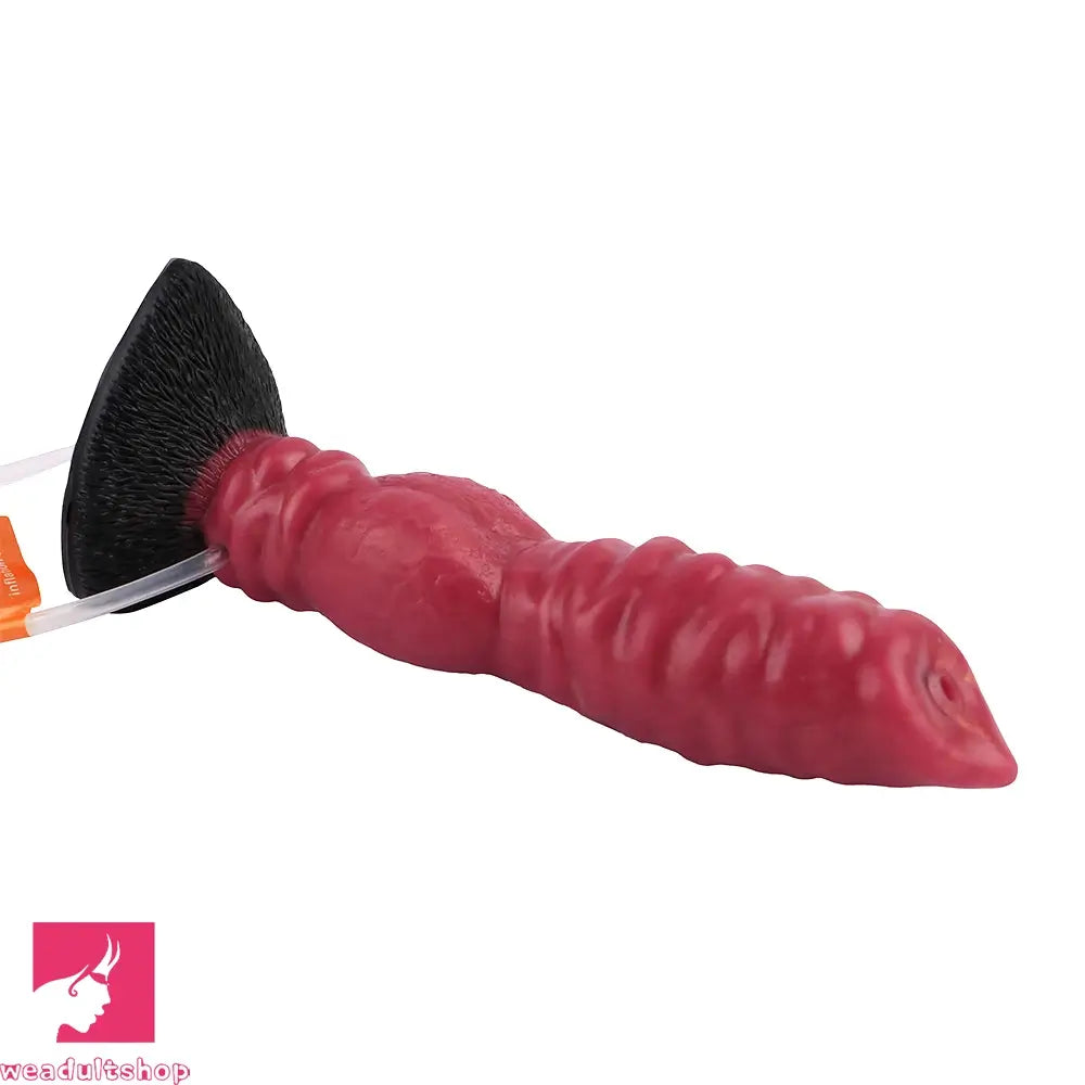 7.91in Dog Ejaculating Inflatable Silicone Soft Dildo For Women Cock Toy