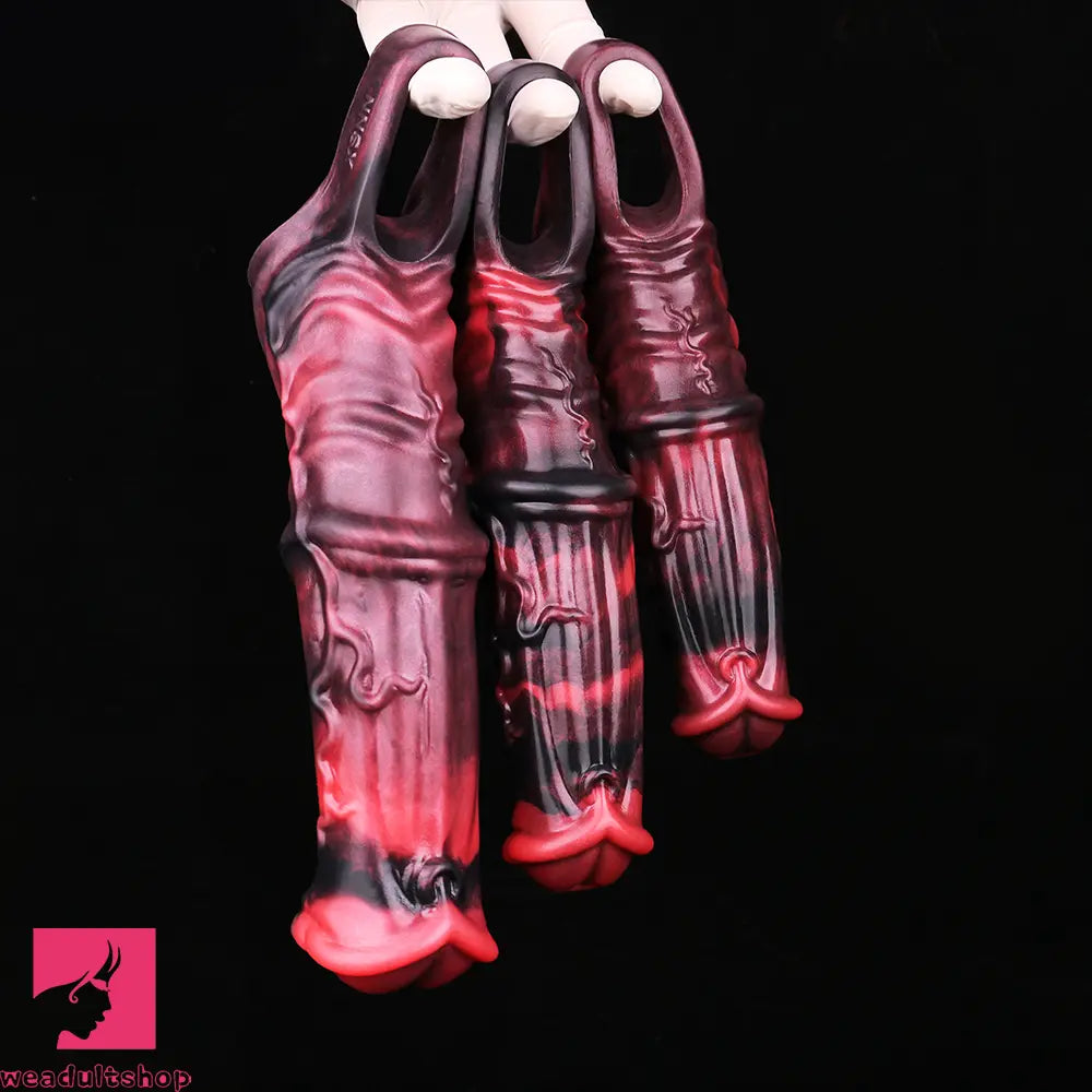 6.1in 6.89in 7.95in Horse Animal Penis Soft Dildo Sleeve Penis Extender