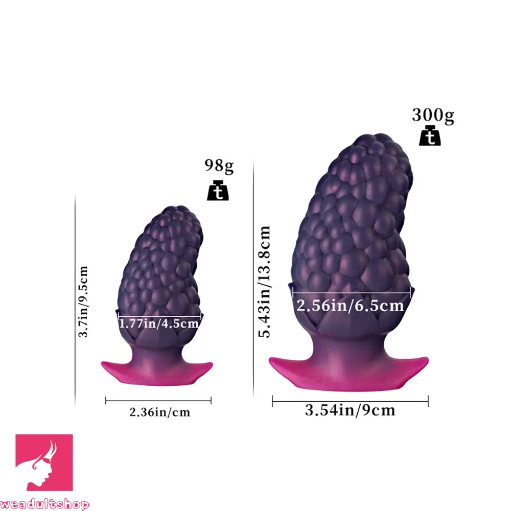 3.7in 5.43in Strawberry Design Small Silicone Soft Butt Plug Anal Dildo