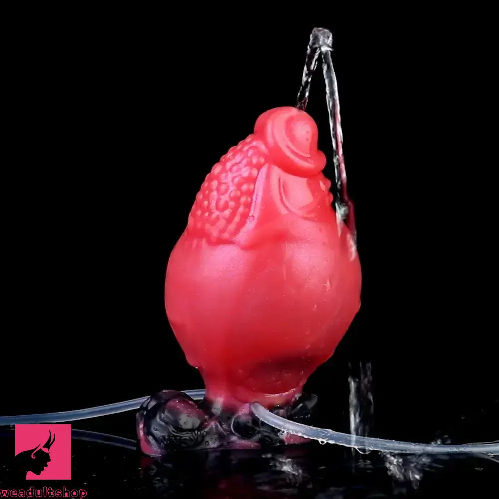 5.12in Fantasy Spiked Silicone Soft Inflatable Spraying Water Dildo For Sex