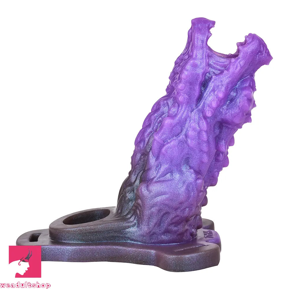 5.62in Dragon Beast Creature Odd Hollow Dildo Sleeve With Penis Ring