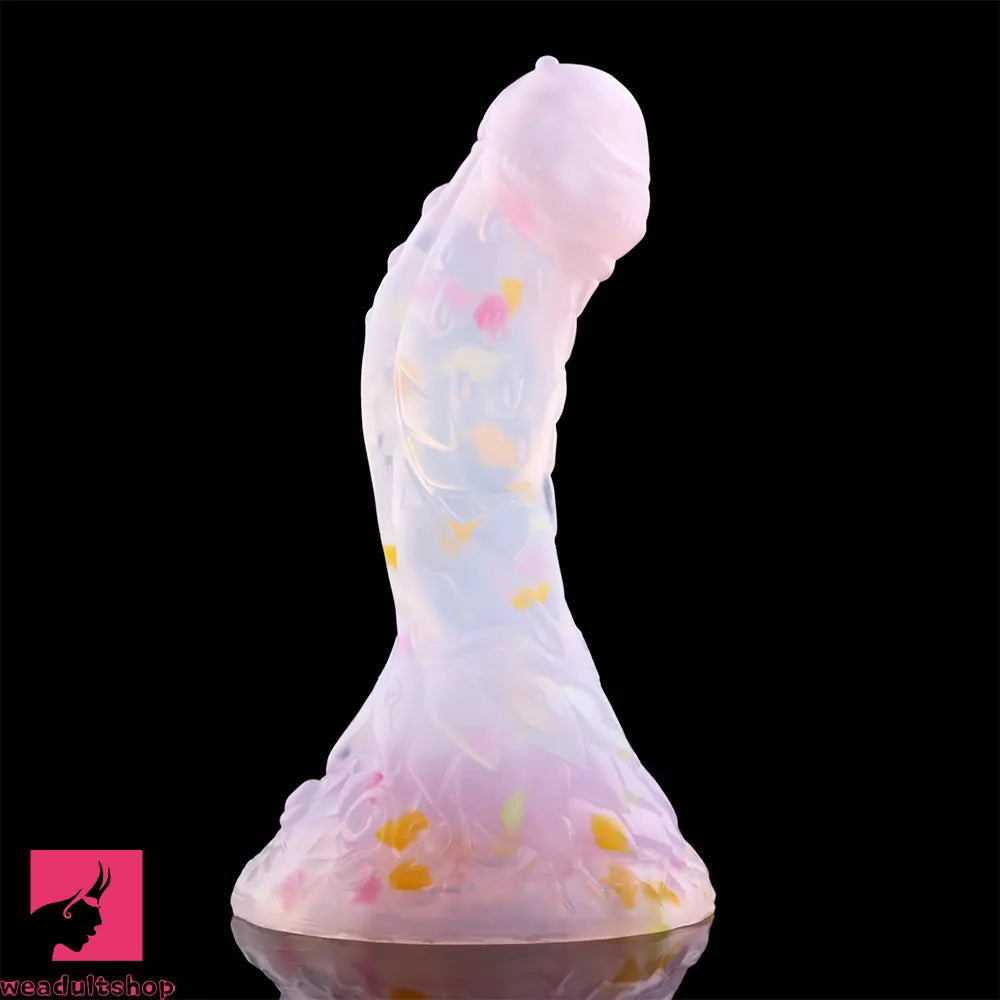 4.68in 5.9in 7.16in 8.26in Fantasy Spiked Silicone Soft Dildo With Key Chain