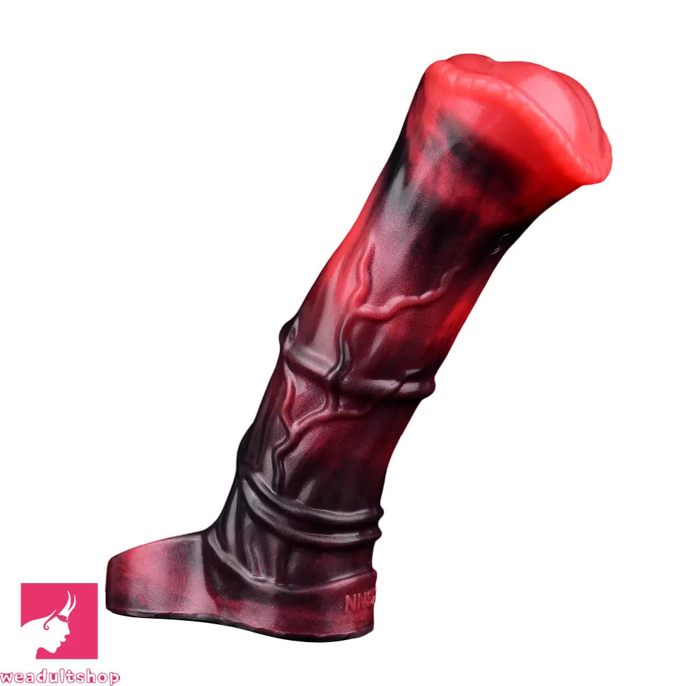 5.58in 7.17in Silicone Horse Dildo Sleeve Vibrating Hollow Waterproof Dildo