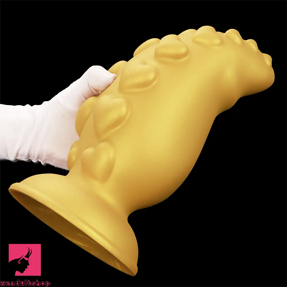 5.31in 6.88in 8.46in 10.62in Heart Anal Plug Dildo Prostate Massage Butt Toy