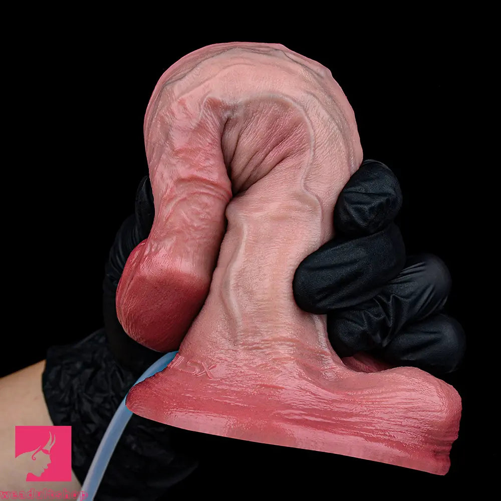 6.3in Unisex Masturbation Soft Dual Density Silicone Ejaculating Dildo