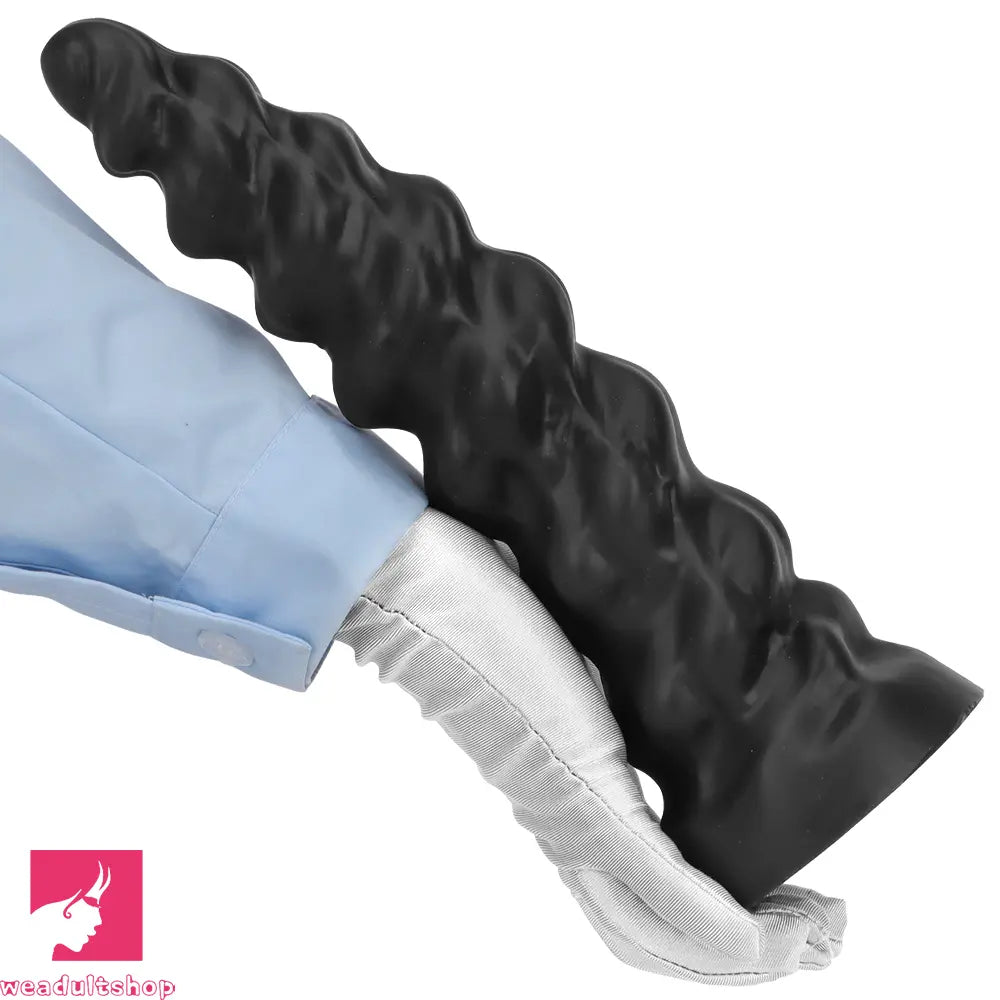 7.28in 9.44in 11.61in Black Big Fantasy Odd Silicone Soft Dildo For Sex Toy