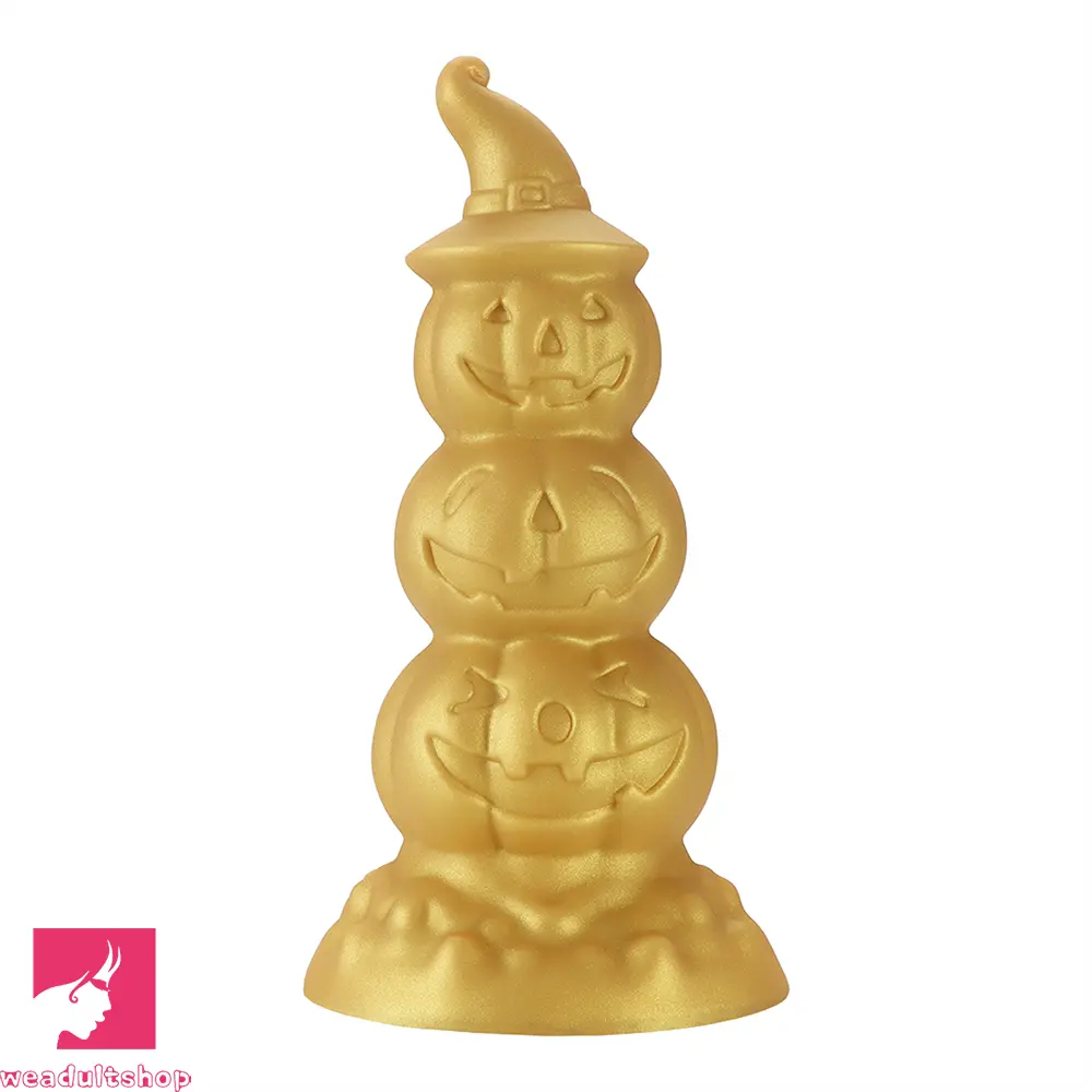 5.9in 6.69in 7.48in 8.26in 9.05in 9.84in Halloween Pumpkin Butt Plug Dildo