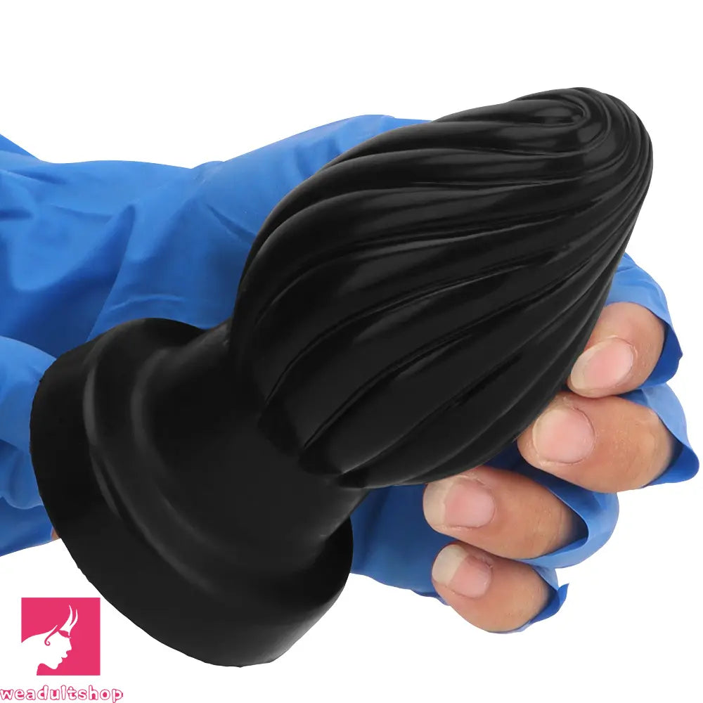 2.95in 3.93in 5.7in Silicone Spiral Small Anal Plug Dildo For Lesbian Love