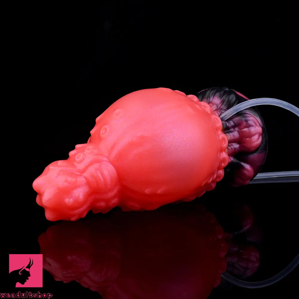 5.83in Fantasy Odd Silicone Soft Inflatable Spraying Water Dildo Butt Plug