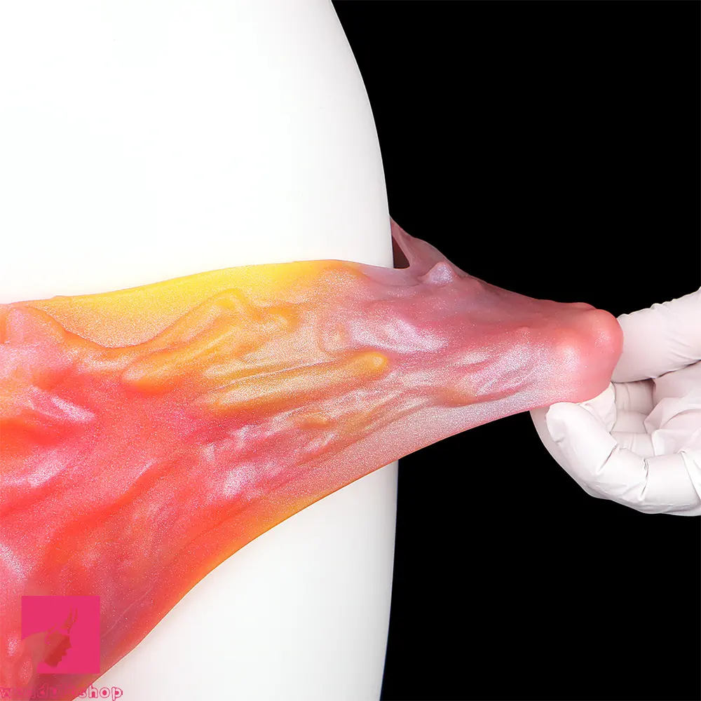 9.92in Sheath Strap on Dildo Silicone Monster Creature Cock Big Cock Dildo