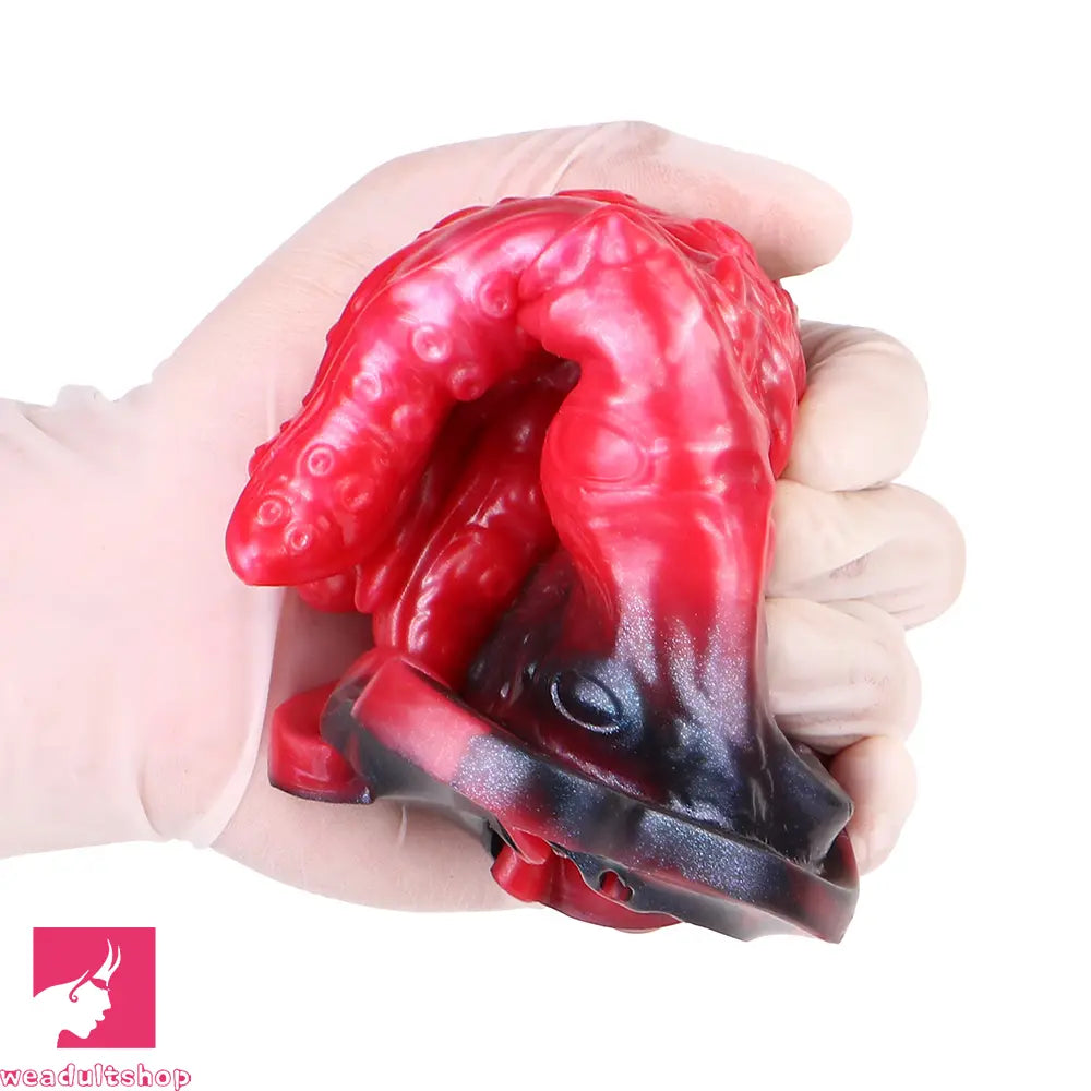 5.59in Hollow Dildo Built-in keel Vibration Remote Strapon Odd Penis Sleeve