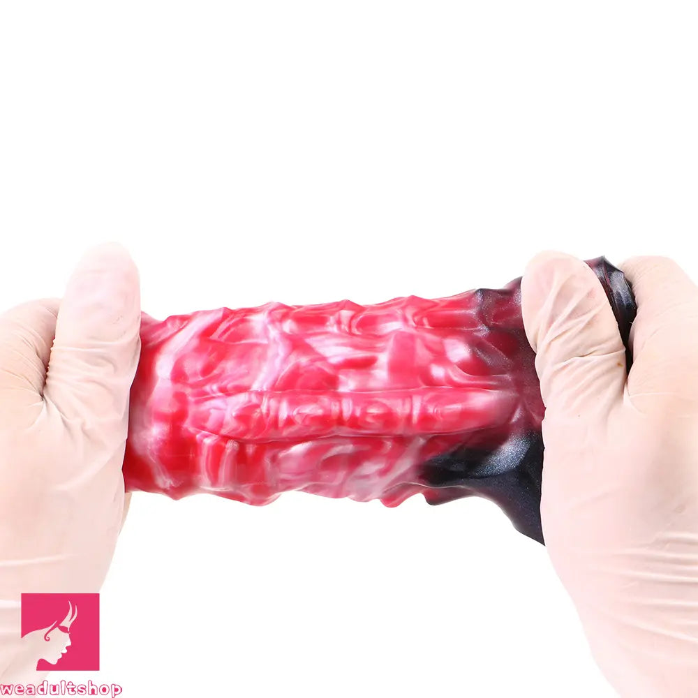 5.82in Weird Floppy Hollow Dildo Built-in keel Vibration Remote Penis Sleeve