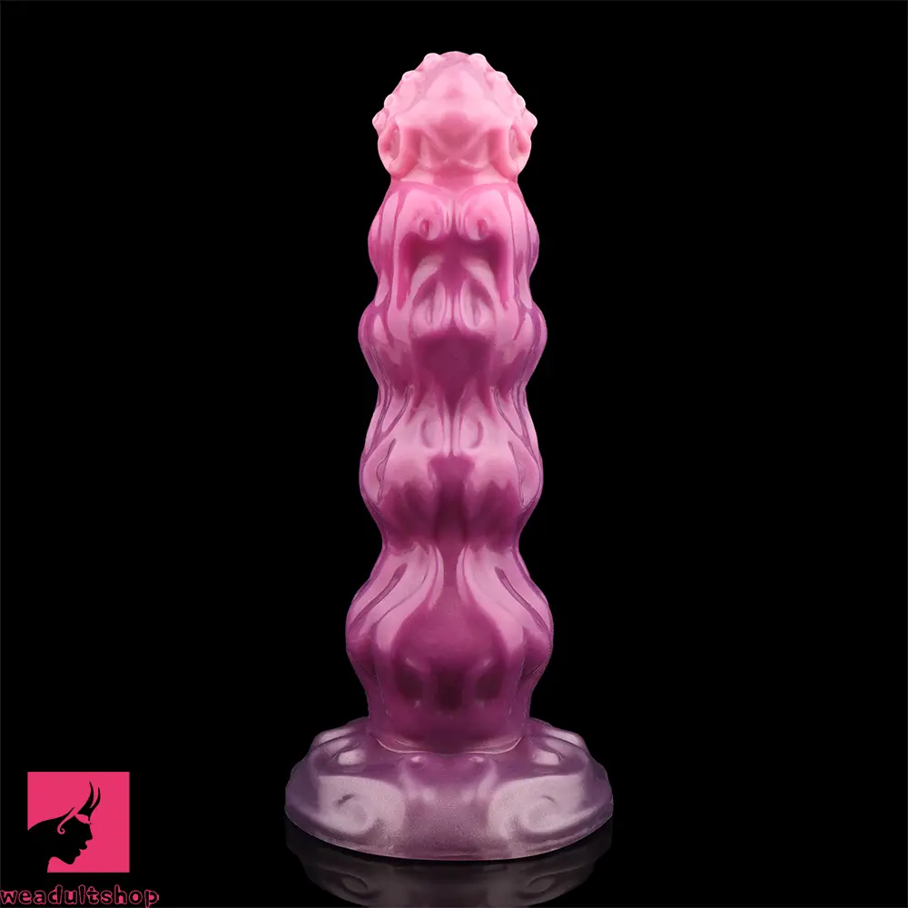 9.68in Inflatable Silicone Soft Big Fantasy Odd Dildo Penis Sex Simulator