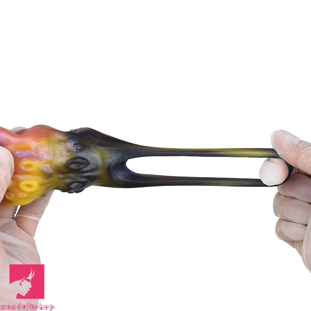 4.96in Sathos Euvoros Tentacle Silicone Soft Dildo Sleeve Penis Extender