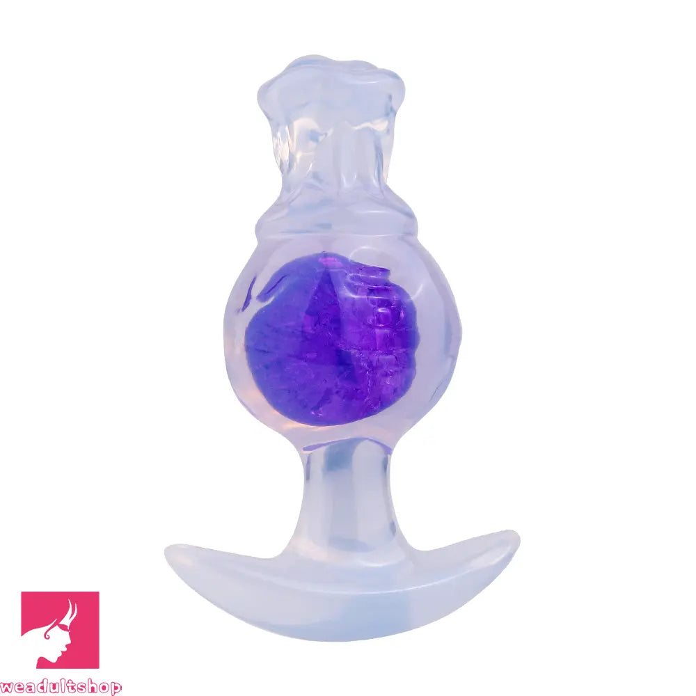 5.04in Silicone Anal Plug Vaginal Massager & Anus Stimulator Cock Toy