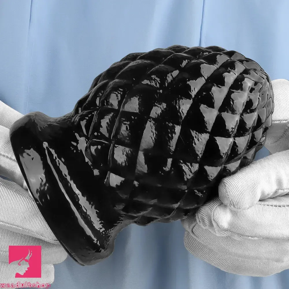 2.95in 4.52in Newbie Black PVC Cock Suction Cup Mini Anal Plug Dildo