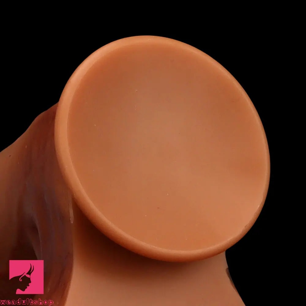 9.44in 11.02in 12.59in Liquid Silicone Foreskin Uncut Soft Real Dildo