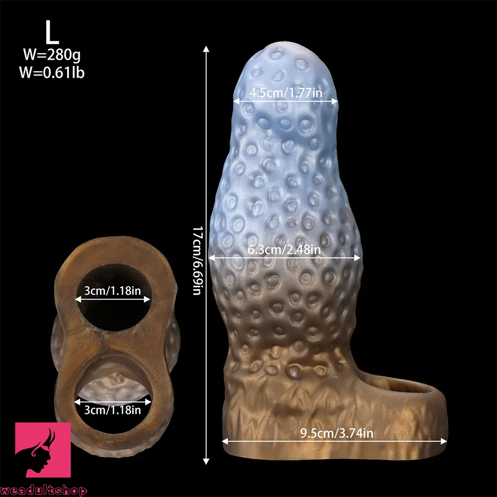 5.9in 6.29in 6.69in Hollow Octopus Dildo Sleeve Hands-free For Real Love