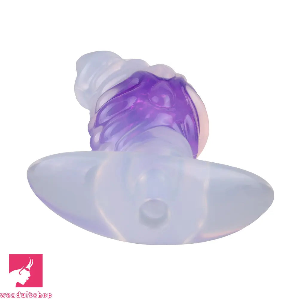 4.53in Fox Tail Wear Anchor Silicone Odd Dildo Butt Plug For BDSM Sex