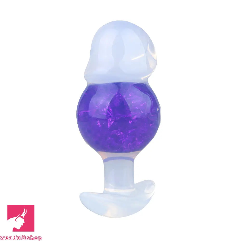 4.96in Luminous Silicone Anal Beads Dildo Anal Sex Toy For Adult Cock