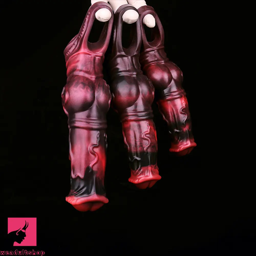 6.18in 7.01in 7.95in Horse Knot Animal Soft Dildo Sleeve Penis Extender