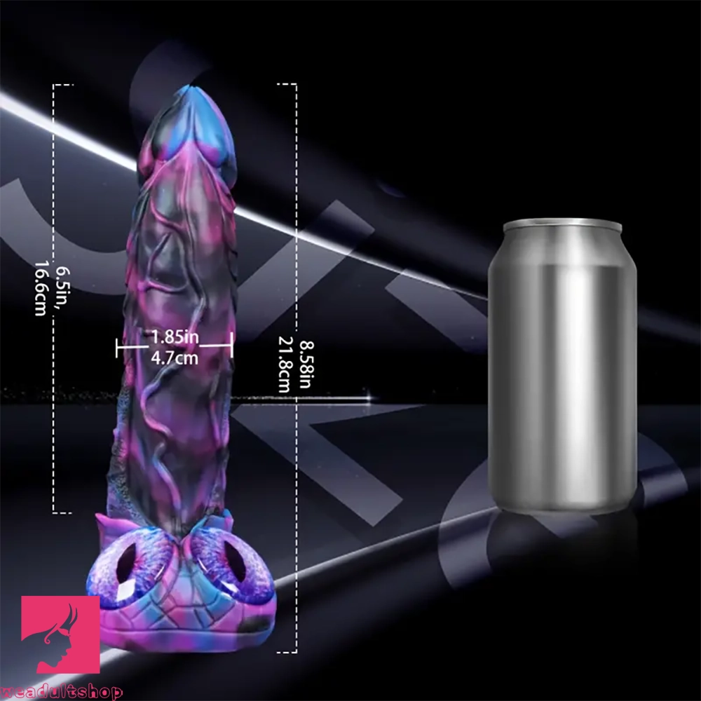 8.58in 9.2in 11in Silicone Fantasy Creature Big Dildo With Real Double Eyes