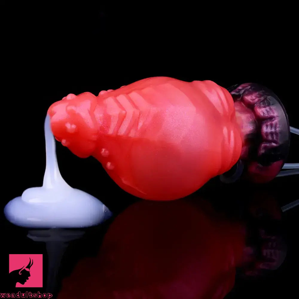 5.71in Fantasy Knot Spiked Silicone Soft Inflatable Spraying Water Real Dildo