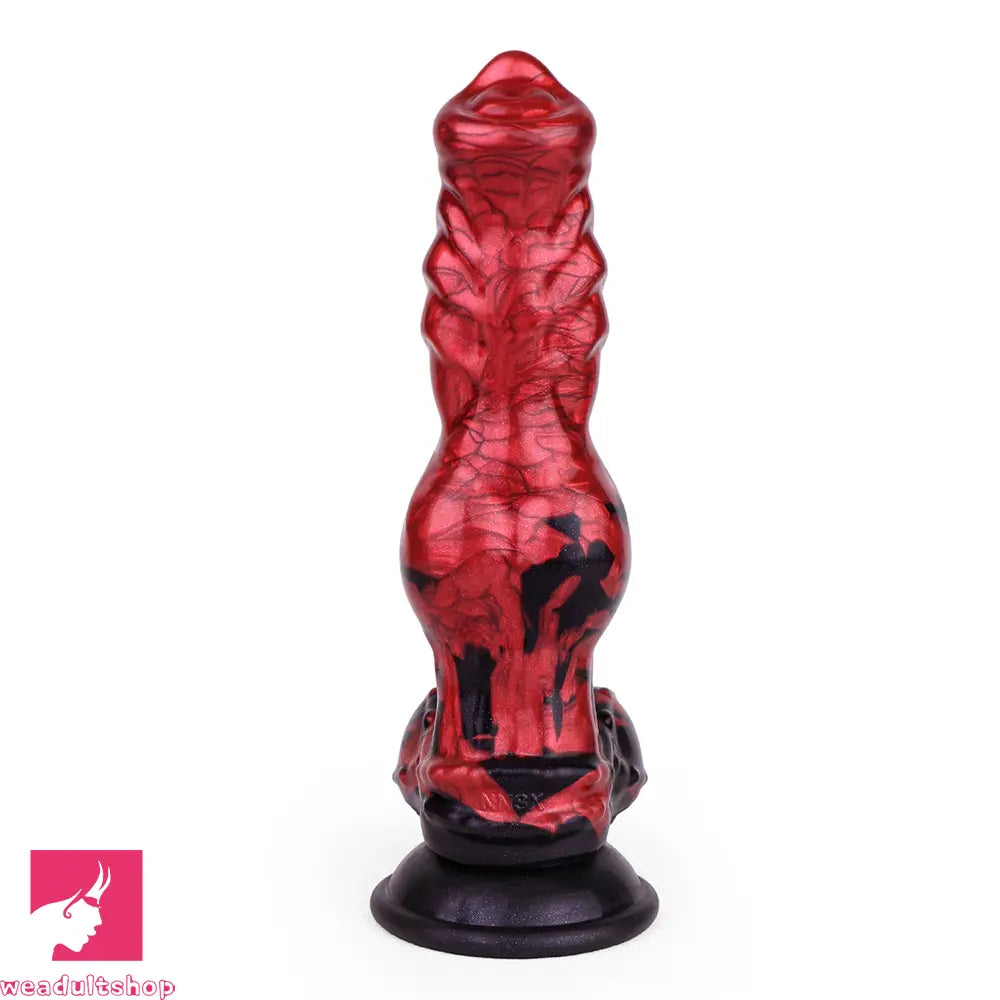 8.27in Knotted Dog Big Cock Dildo with Powerful Suction Cup Penis Toy