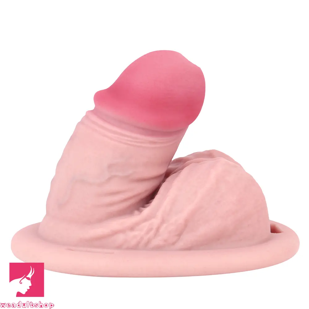 4.33in Real Hollow Chastity Cage Dildo Female Couples Anal Insertor