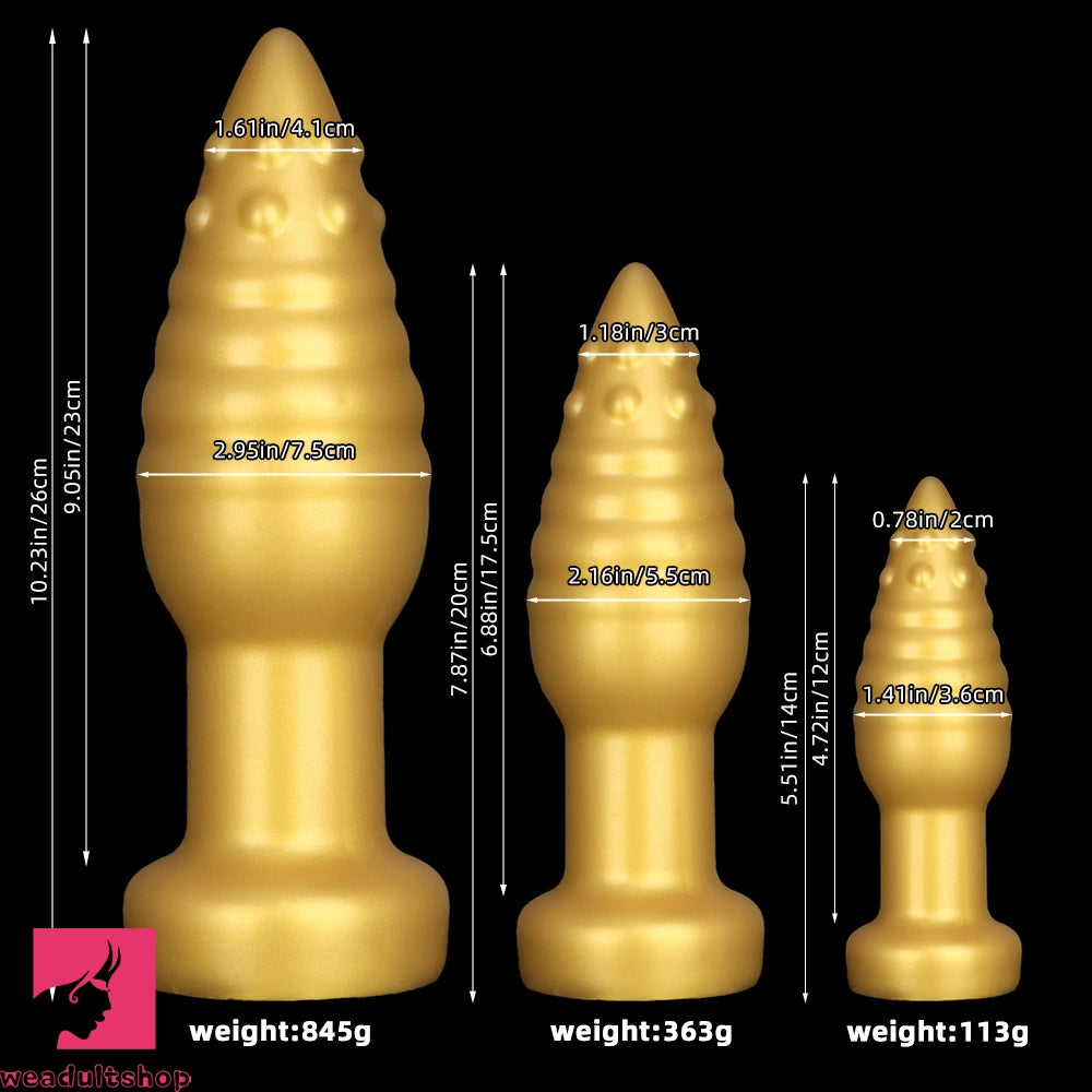 5.51in 7.87in 10.23in Extra Large Silicone Soft Spiked Pointed Cock Dildo