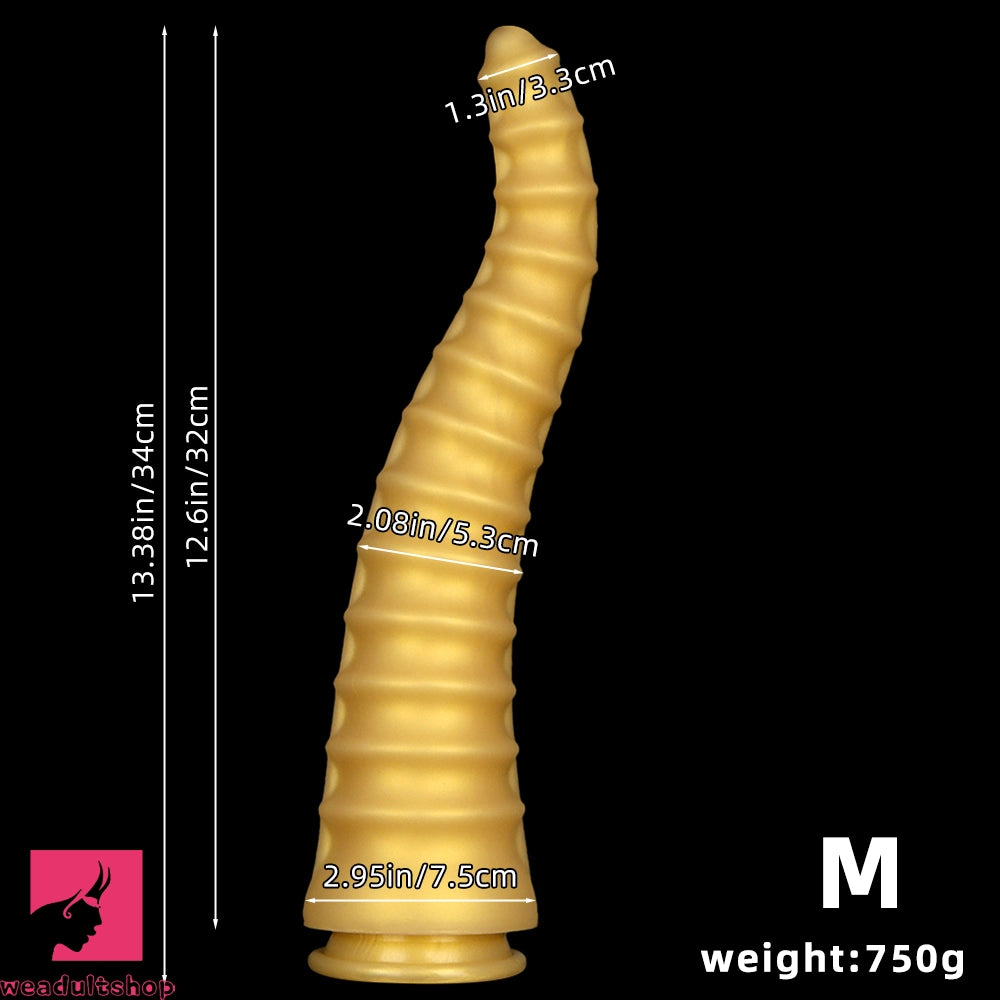 10.82in 13.38in 16.73in Silicone Sharp Tip Dragon Long Big Thick Cock Dildo