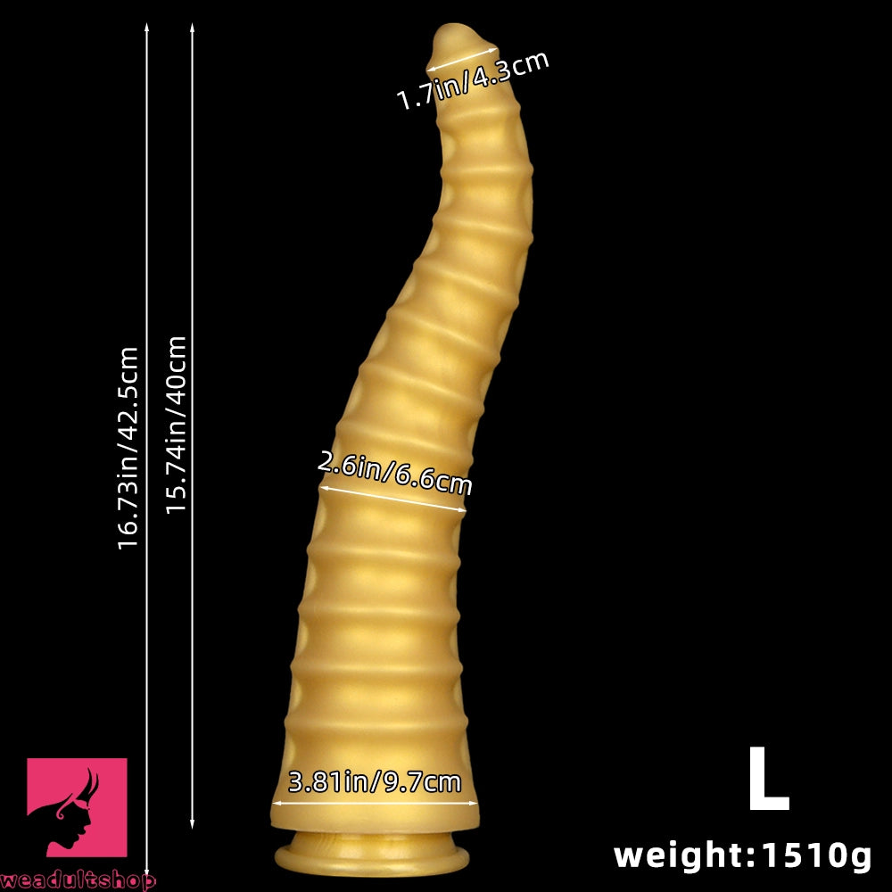 10.82in 13.38in 16.73in Silicone Sharp Tip Dragon Long Big Thick Cock Dildo