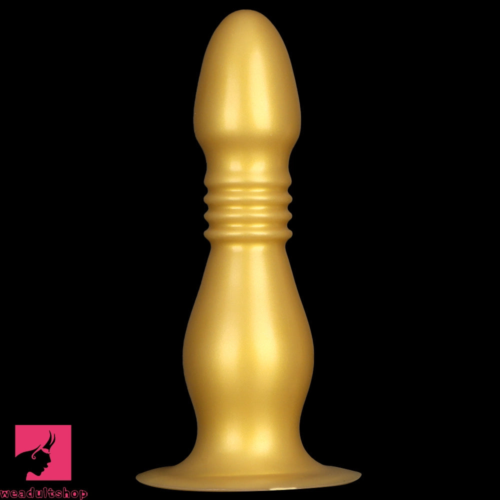 8.66in 12.2in Large Head Anal Dilation Silicone Soft Anal Plug Cock Dildo