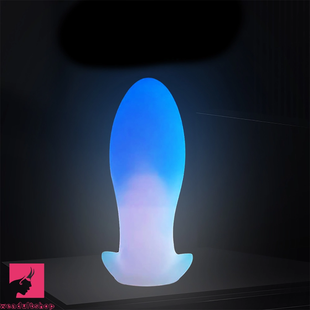 4.52in-8.66in Luminous Soft Luminous Glowing Dildo Prostate Anal Plug