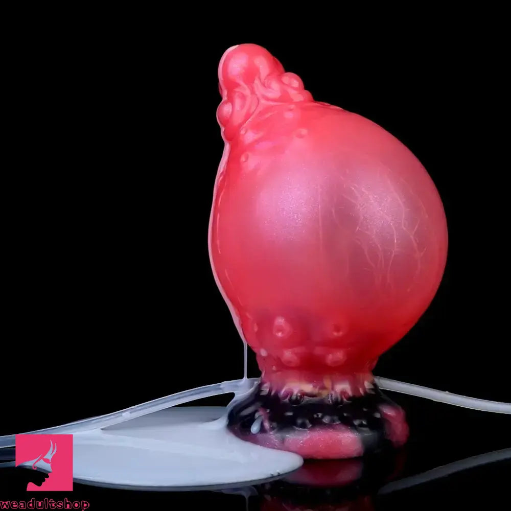 5.91in Fantasy Octopus Silicone Flexible Inflatable Spraying Water Dildo