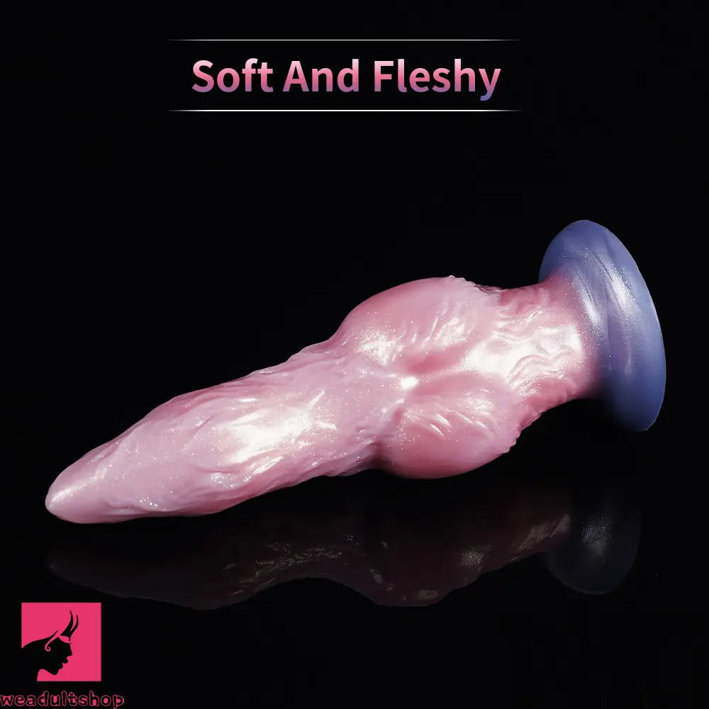 Fantasy Monster Dog Knot Female Soft Silicone Anal Plug Dildo For Prostate