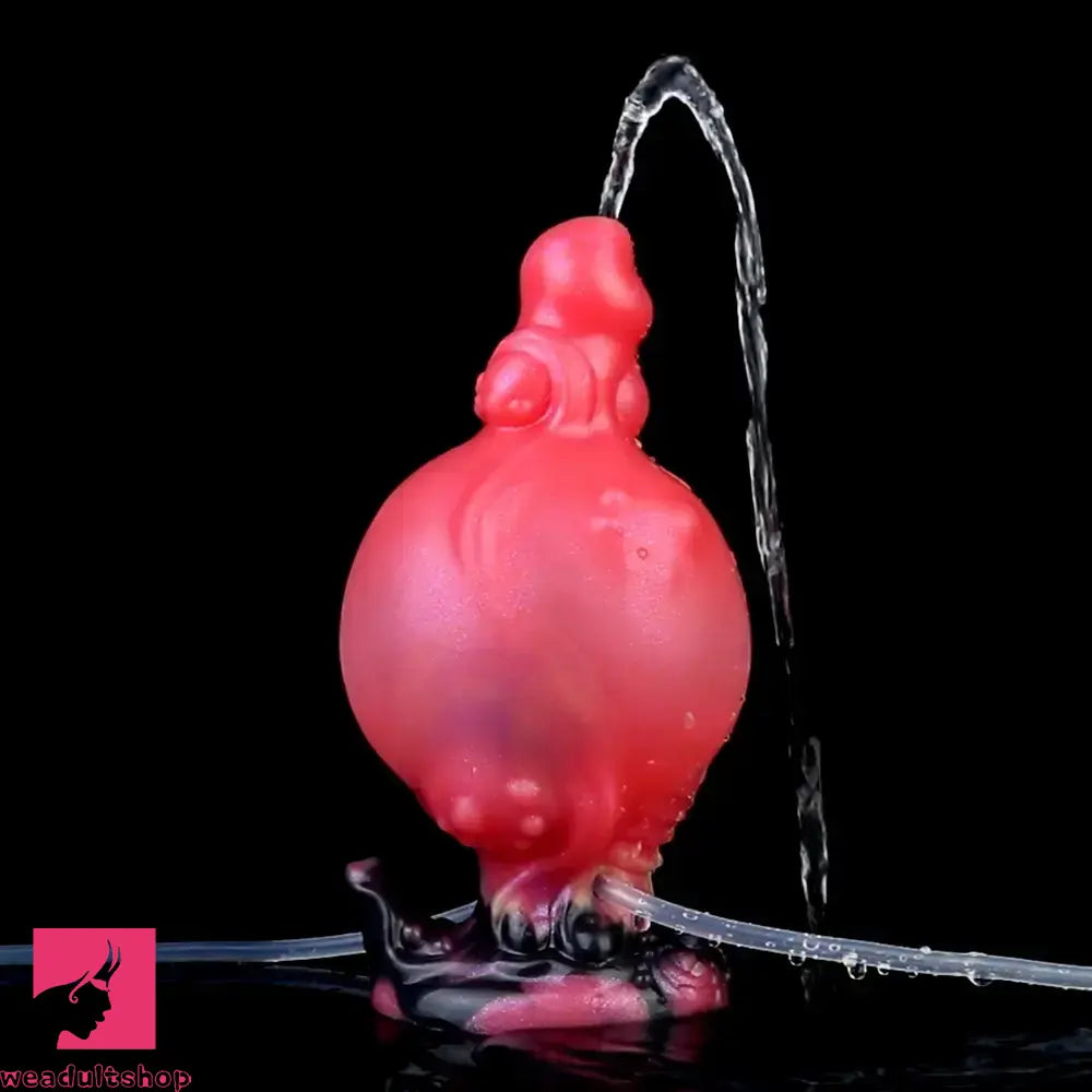 5.91in Odd Knot Spiked Silicone Soft Inflatable Spraying Squirting Real Dildo