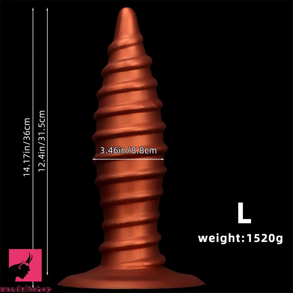 10.23in 12.2in 14.17in Extra Large Long Silicone Tip Anal Plug Penis Dildo
