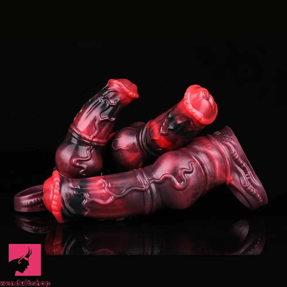 6.18in 7.01in 7.95in Horse Knot Animal Soft Dildo Sleeve Penis Extender